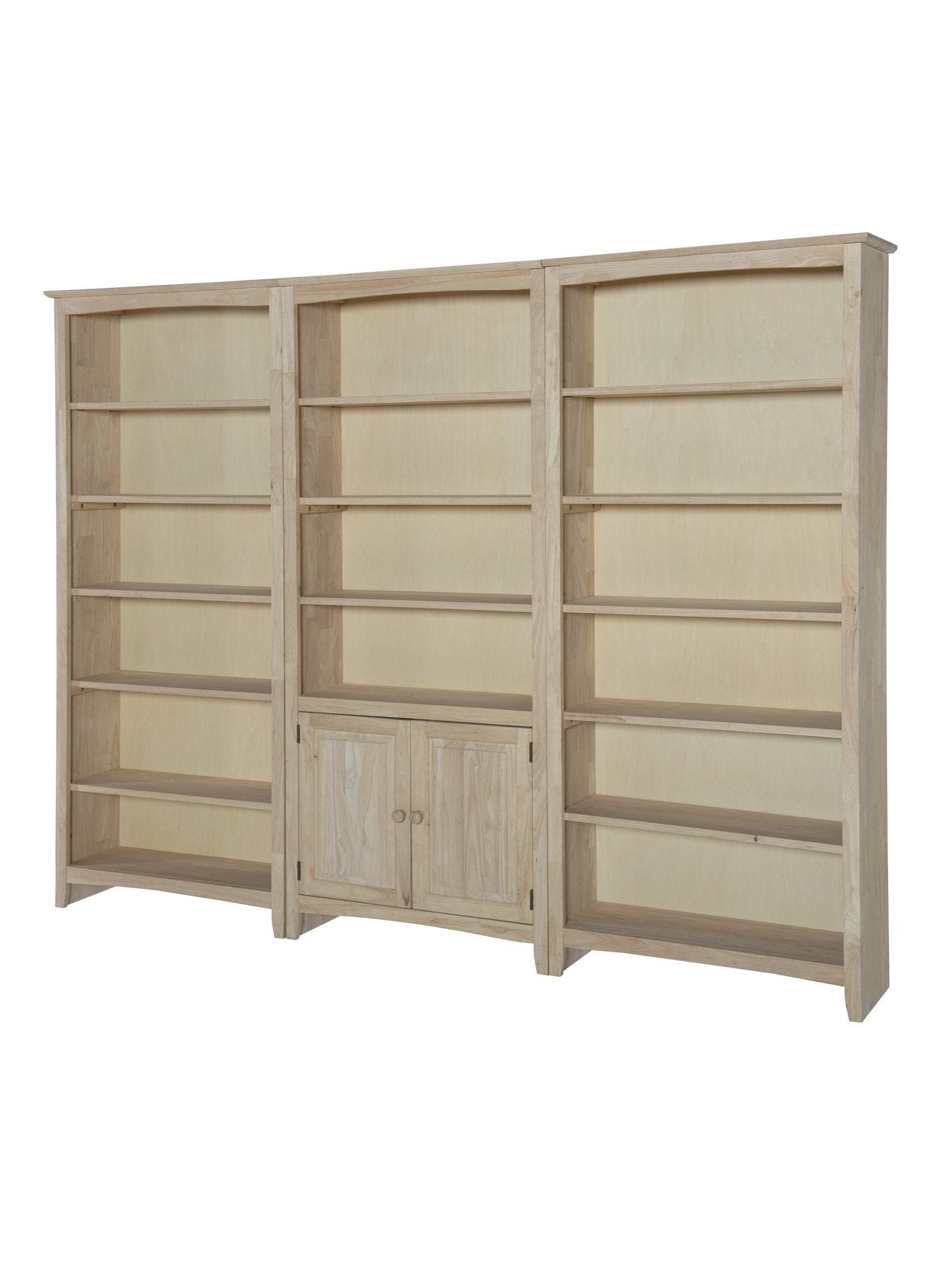 Unfinished Shaker Bookcase Doors – Unfinished Furniture Shop